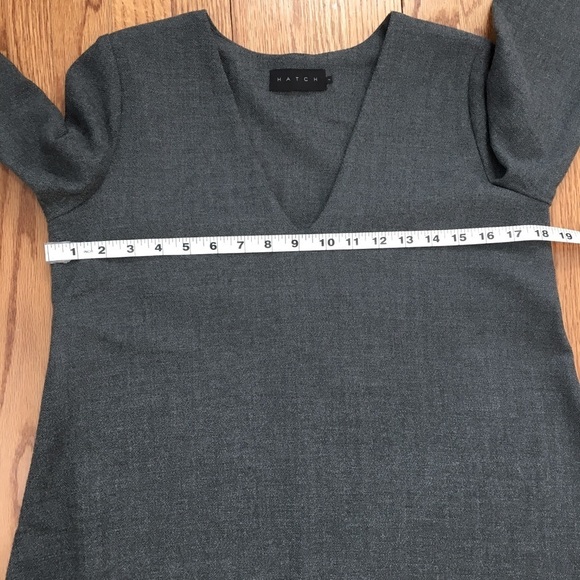 HATCH Maternity 'Day to Night' Gray long sleeve V-neck Dress - Picture 11 of 16